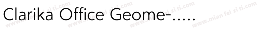 Clarika Office Geome字体转换